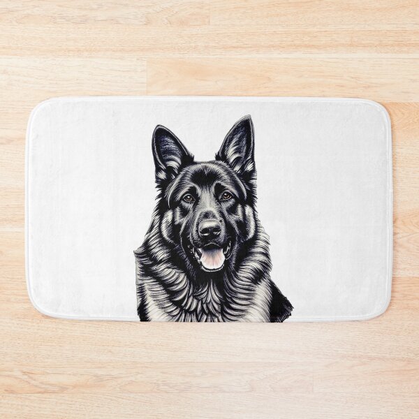 Item preview, German Shepherd Art Drawing designed and sold by ElegantCat.