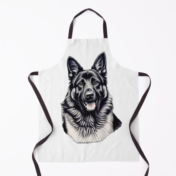 Item preview, German Shepherd Art Drawing designed and sold by ElegantCat.