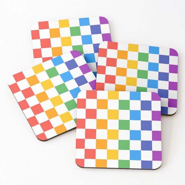 Item preview, Rainbow Checkerboard designed and sold by Pattrenonly.