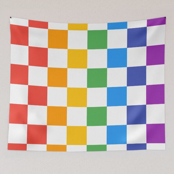 Item preview, Rainbow Checkerboard designed and sold by Pattrenonly.
