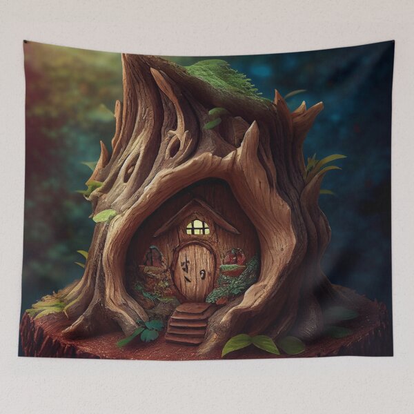 Item preview, Fairy House in tree designed and sold by Ingama-Designs.