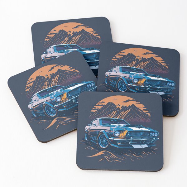 Item preview, Retro Mustang cobra shelby| Retro| Vector Image| Realistic car designed and sold by RedArtG09.