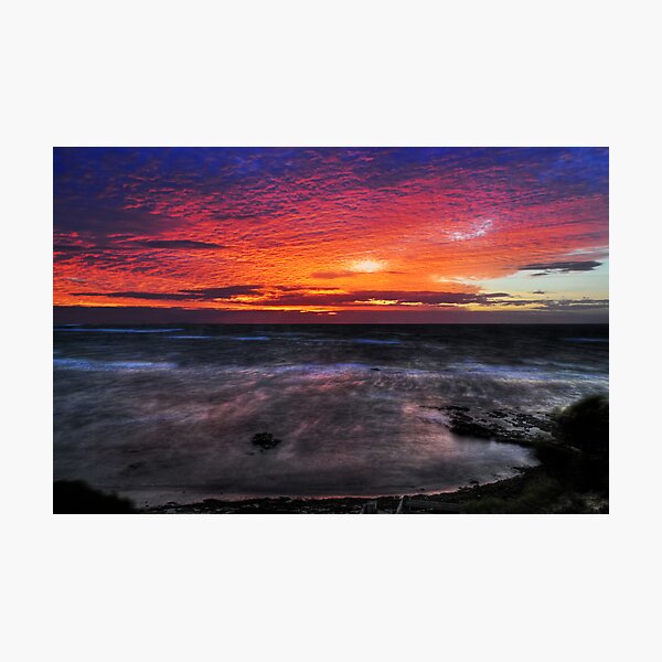 Flaming sky Photographic Print