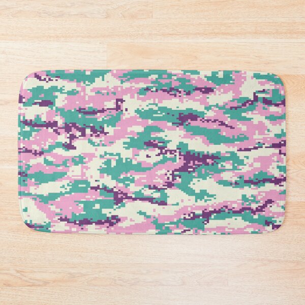Item preview, Pink and green camouflage seamless pattern designed and sold by RubyCollection.