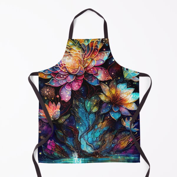 Item preview, A Fusion of Pointillism and Alcohol Ink Painting: Colorful Flowers in Mosaic designed and sold by Piotrek0001.