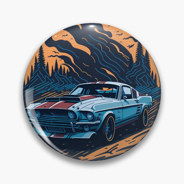 Item preview, Retro Mustang Cobra Shelby: Photorealistic Vector Art T-Shirt Design| Realistic Car designed and sold by RedArtG09.