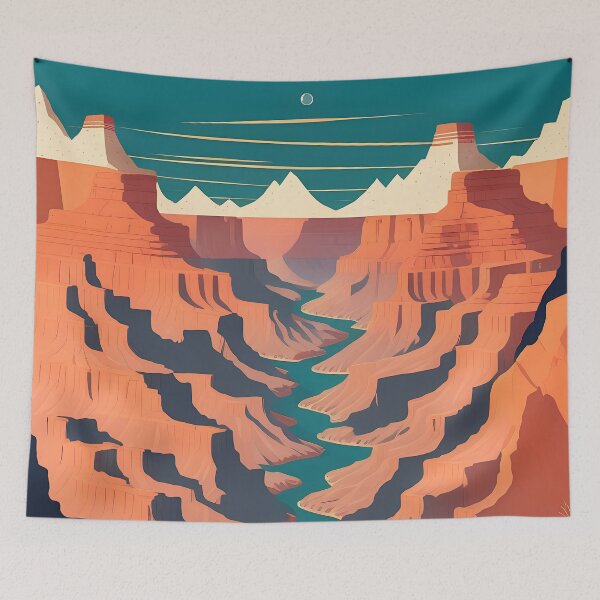 Item preview, Grand Canyon Japanese Art designed and sold by Tokyo Retro.