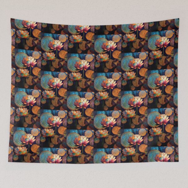 Item preview, A Fusion of Pointillism and Alcohol Ink Painting: Colorful Flowers in Mosaic designed and sold by Piotrek0001.