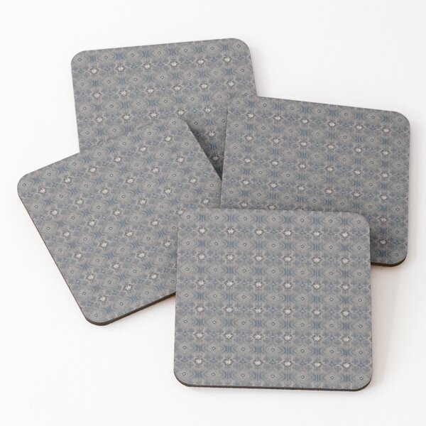 Aperçu de l'œuvre Retro Tile Pattern Silver and Blue créée et vendue par RetroTile.