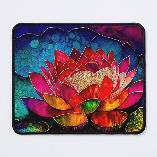 Item preview, A Fusion of Pointillism and Alcohol Ink Painting: Colorful Flowers in Mosaic designed and sold by Piotrek0001.