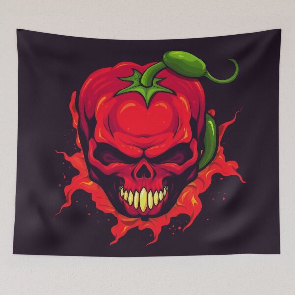 Item preview, Carolina Reaper logo designed and sold by The Iconic Minimalist.