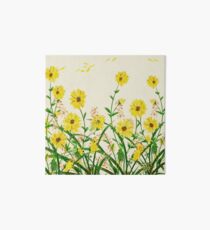Yellow Wildflowers Art Board