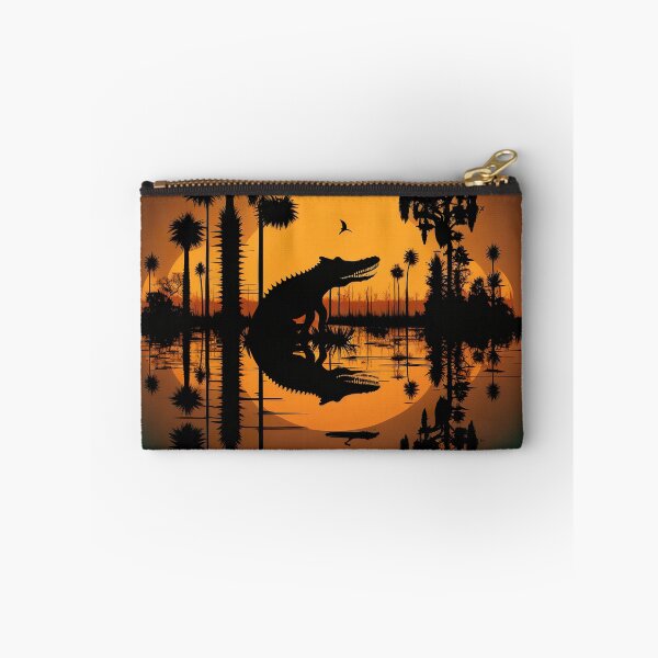 Item preview, Silhouette with alligator - swamp landscape designed and sold by Globuwear.