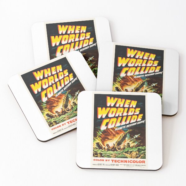 Item preview, When Worlds Collide Retro Poster designed and sold by JoeBensonDesign.