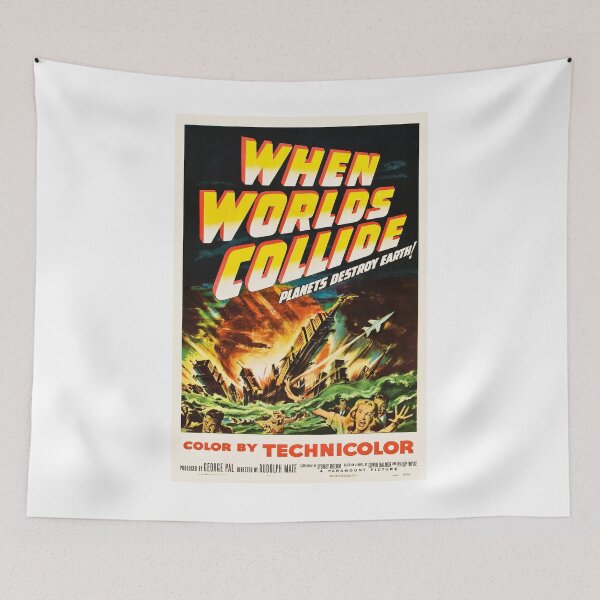 Item preview, When Worlds Collide Retro Poster designed and sold by JoeBensonDesign.