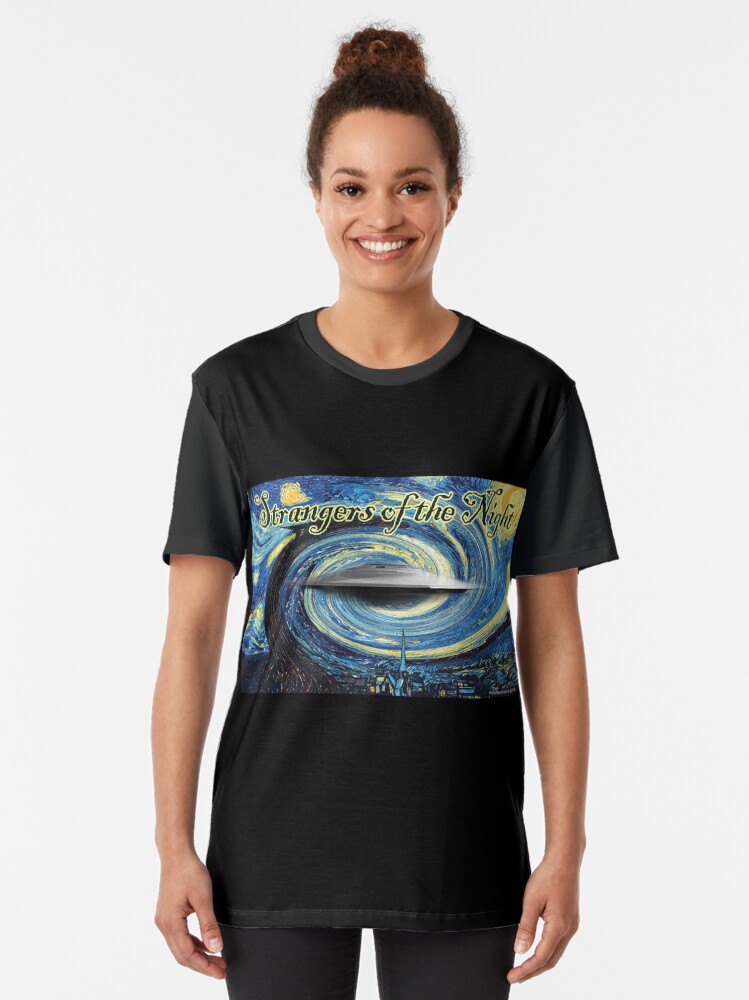 Alternate view of Strangers of the Night Graphic T-Shirt