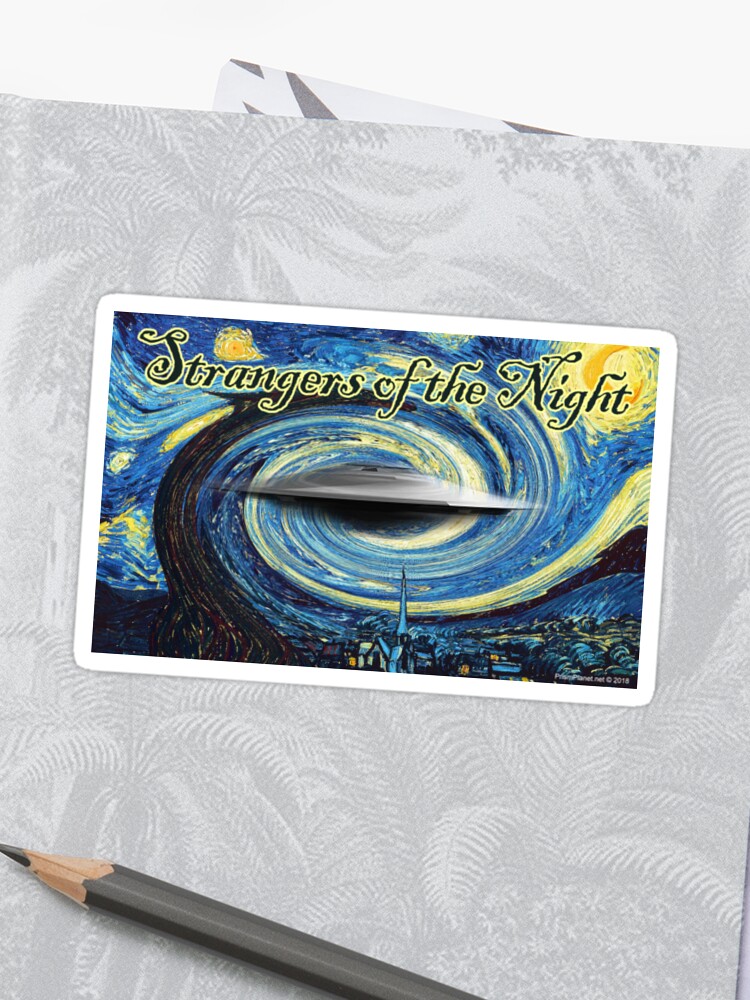 Strangers Of The Night Sticker By Eyemagined Redbubble