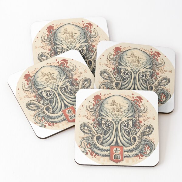 Item preview, octopus in a japanese style art design designed and sold by NickLivin.