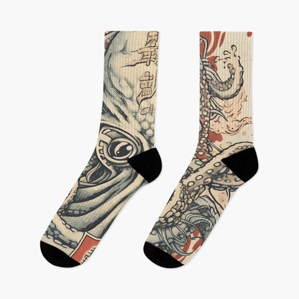Item preview, octopus in a japanese style art design designed and sold by NickLivin.