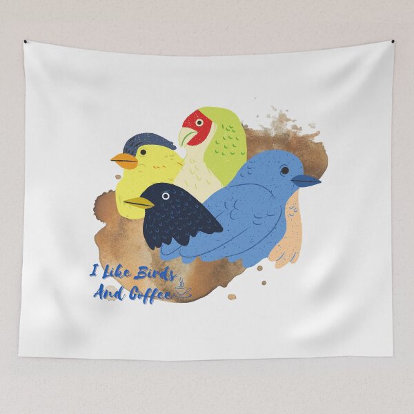 Item preview, I Like Birds And Coffee designed and sold by ichirochen.