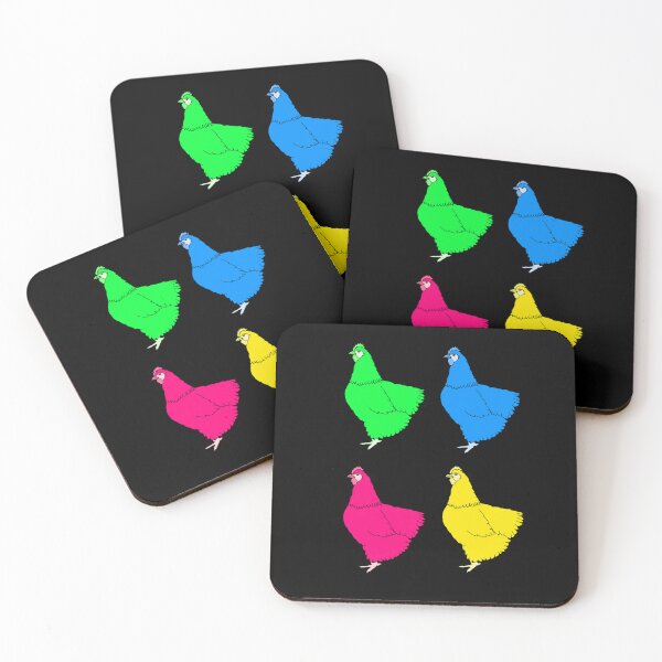 Item preview, Colourful Chickens designed and sold by GemimaRosaArt.