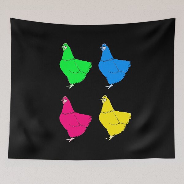 Item preview, Colourful Chickens designed and sold by GemimaRosaArt.