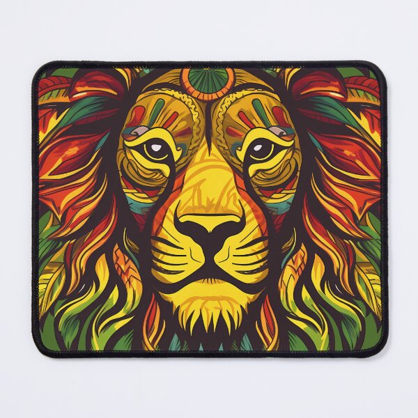 Item preview, Mandala Jamaican rasta art lion mandala designed and sold by MDCGraphics.