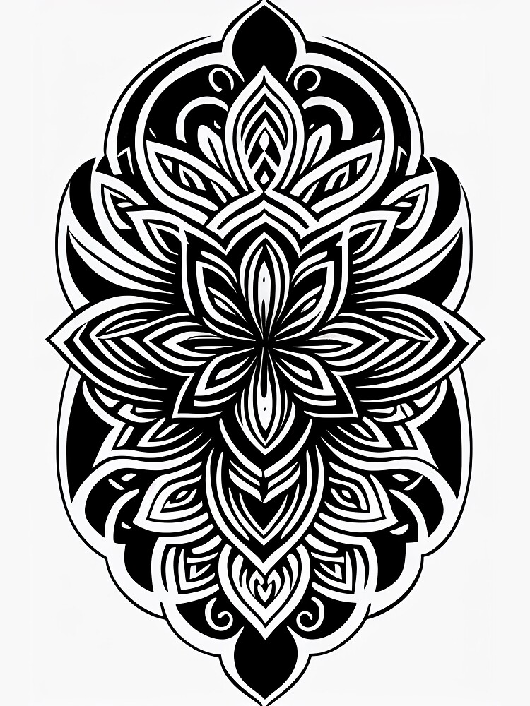 Tribal Tattoo Symmetrical Vector Images (over 1,200)