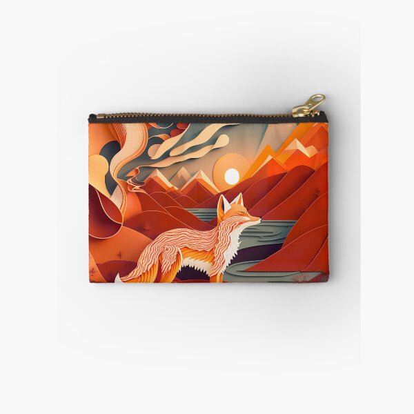 Item preview, Enchanting Fox Cutout in a Beautifully Detailed Abstract Natural Environment designed and sold by CraftyGoodGhost.