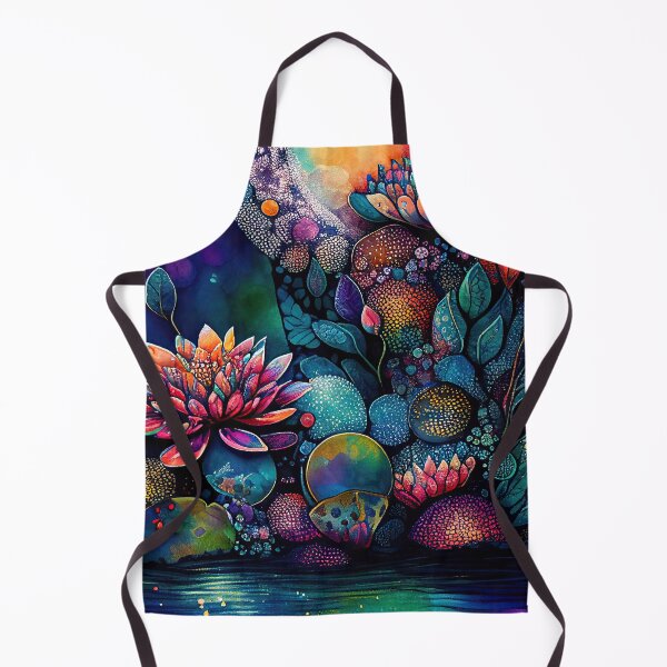 Item preview, A Fusion of Pointillism and Alcohol Ink Painting: Colorful Flowers in Mosaic designed and sold by Piotrek0001.