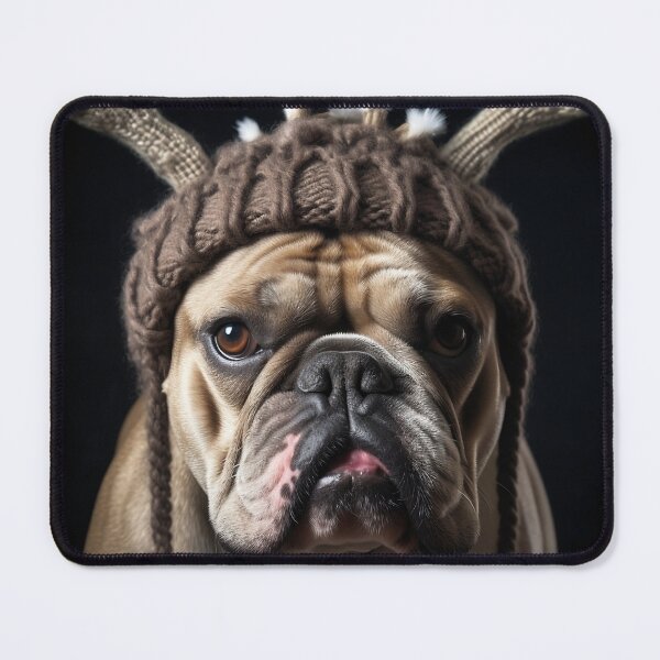 Item preview, Rendeer Hat Bulldog designed and sold by Corrieweb.
