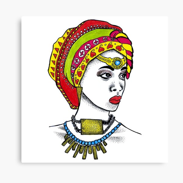 African Woman Canvas Prints Redbubble