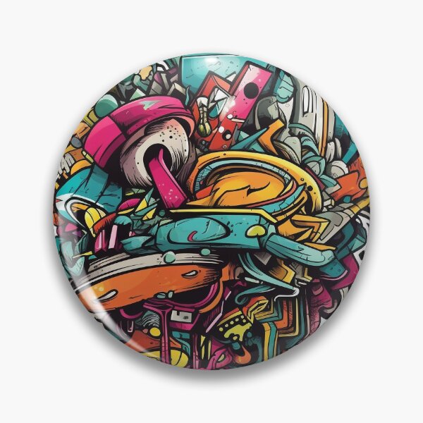Item preview, graffiti art, isolated from white background, vibrant colors designed and sold by abatkok.