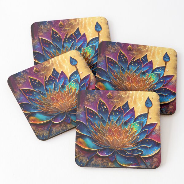 Item preview, A Fusion of Pointillism and Alcohol Ink Painting: Colorful Flowers in Mosaic designed and sold by Piotrek0001.