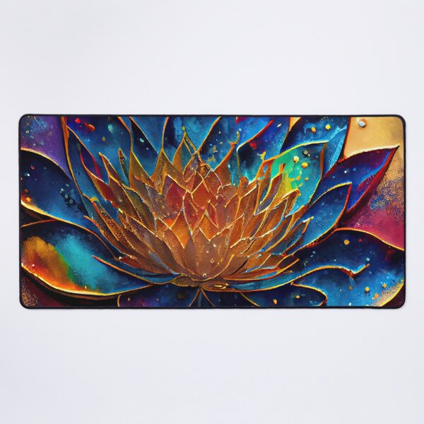 Item preview, A Fusion of Pointillism and Alcohol Ink Painting: Colorful Flowers in Mosaic designed and sold by Piotrek0001.