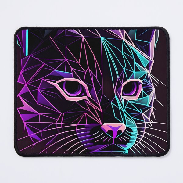 Item preview, Retrowave cat vintage neon Old school cat designed and sold by MDCGraphics.