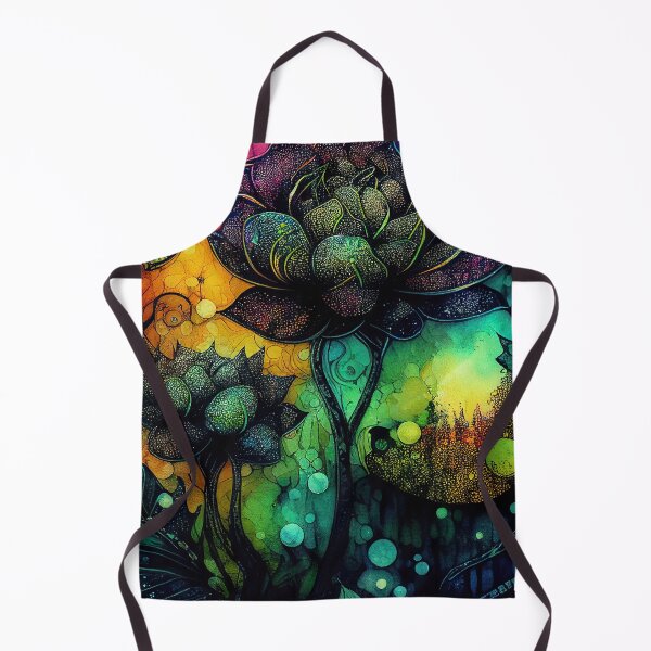 Item preview, A Fusion of Pointillism and Alcohol Ink Painting: Colorful Flowers in Mosaic designed and sold by Piotrek0001.