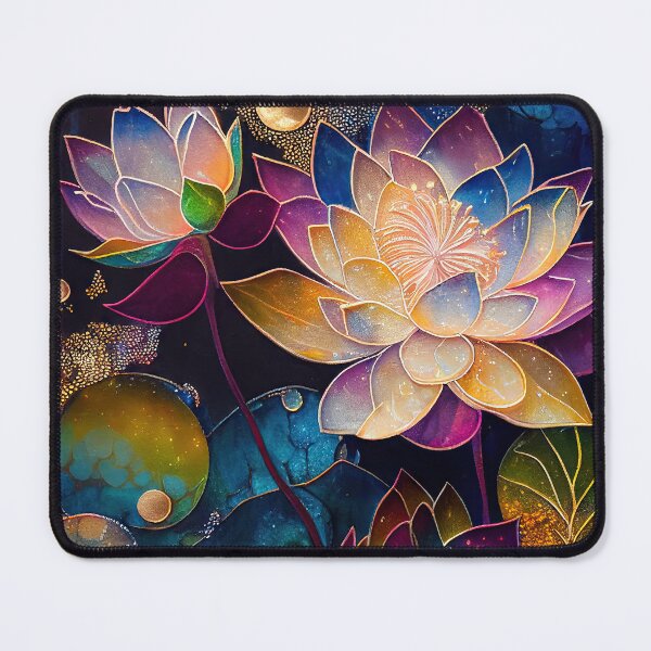 Item preview, A Fusion of Pointillism and Alcohol Ink Painting: Colorful Flowers in Mosaic designed and sold by Piotrek0001.