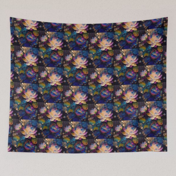 Item preview, A Fusion of Pointillism and Alcohol Ink Painting: Colorful Flowers in Mosaic designed and sold by Piotrek0001.
