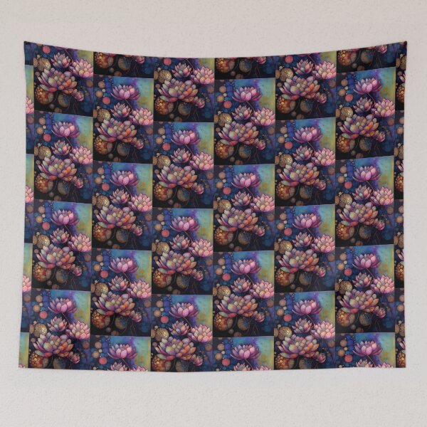 Item preview, A Fusion of Pointillism and Alcohol Ink Painting: Colorful Flowers in Mosaic designed and sold by Piotrek0001.