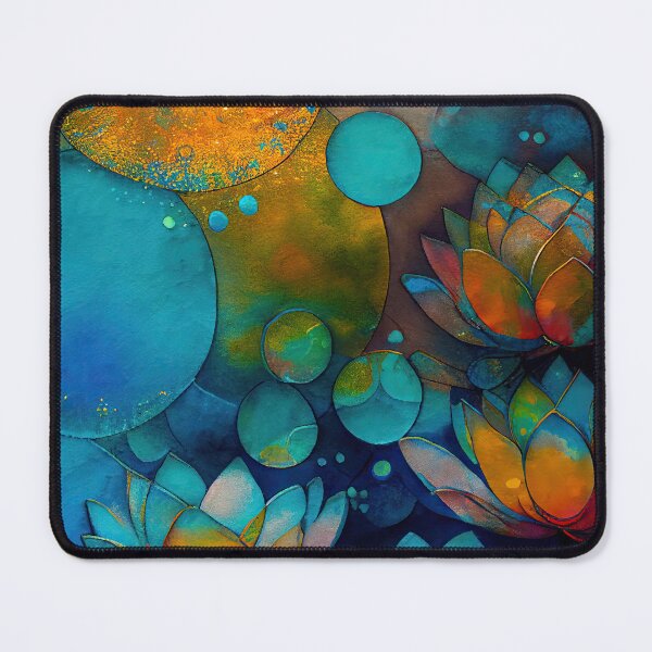 Item preview, A Fusion of Pointillism and Alcohol Ink Painting: Colorful Flowers in Mosaic designed and sold by Piotrek0001.
