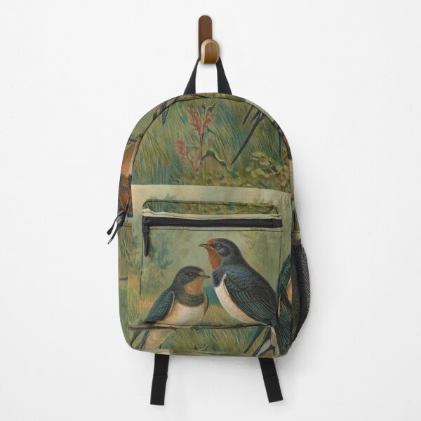 Item preview, Vintage Painting of Swalows - 1905 designed and sold by w-world-life-co.