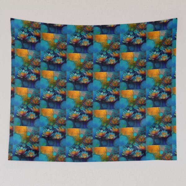 Item preview, A Fusion of Pointillism and Alcohol Ink Painting: Colorful Flowers in Mosaic designed and sold by Piotrek0001.