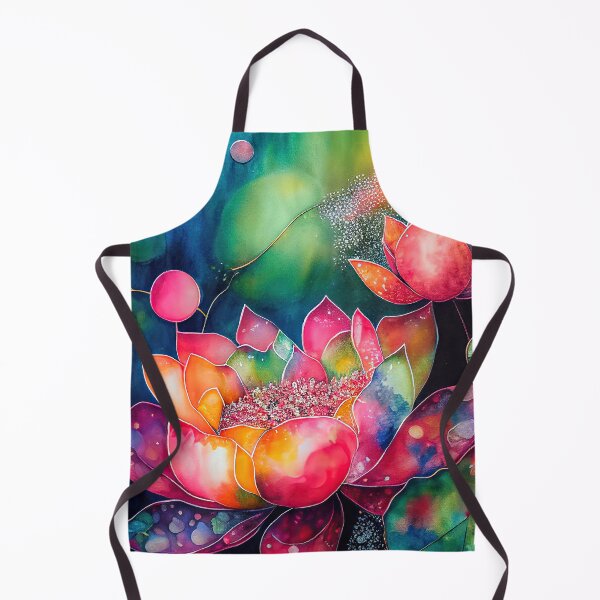Item preview, A Fusion of Pointillism and Alcohol Ink Painting: Colorful Flowers in Mosaic designed and sold by Piotrek0001.