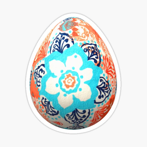 Item preview, Orange White Blue Egg designed and sold by willdunphey.