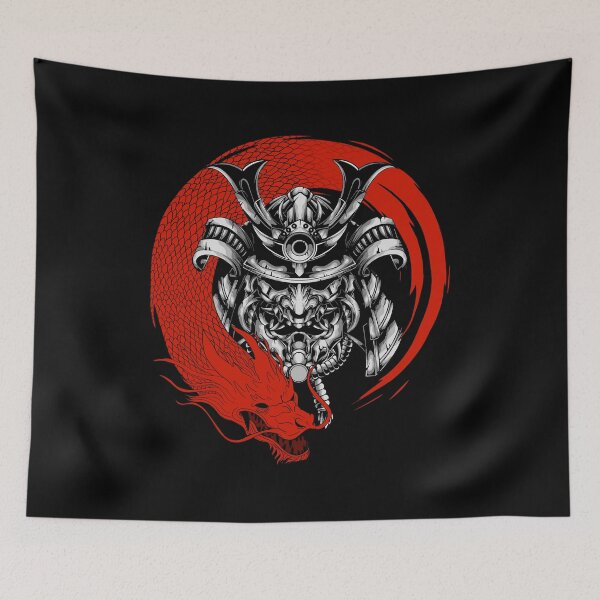 Item preview, samurai and dragon designed and sold by adrart7.