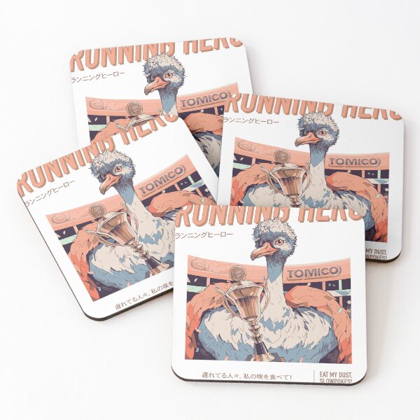 Item preview, champion ostrich - running hero - party animal designed and sold by Party Animal.