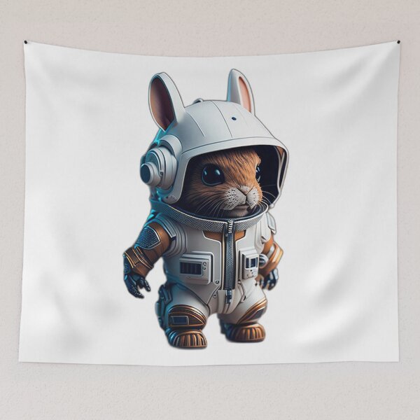 Item preview, space rabbit of the future designed and sold by Spantahuesos.