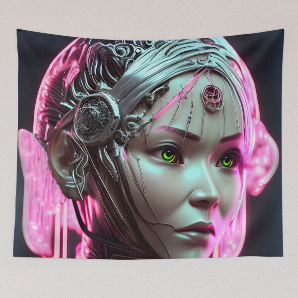 Item preview, Cybernetic robot girl computes designed and sold by magikman65.