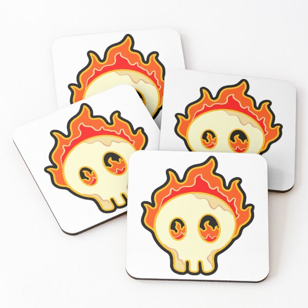 Item preview, Fiery Skull Head designed and sold by yoy-vector.